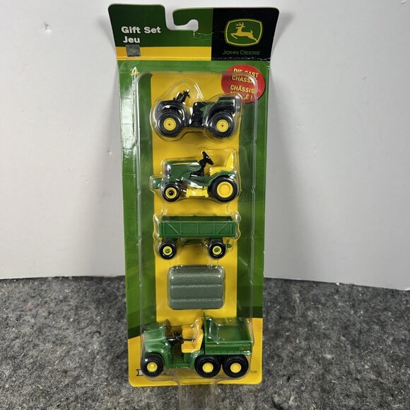ERTL JOHN DEERE 1/64TH SCALE 5 PIECE 2009 NEW GIFT SET #37538 Die Cast Chassis - Picture 1 of 7